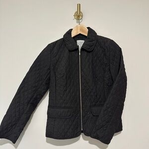 Vintage LOFT Petite Brown Quilted Lightweight Jacket - Size Small (2P)